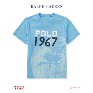 RALPH LAUREN COTTON JERSEY GRAPHIC T-SHIRT