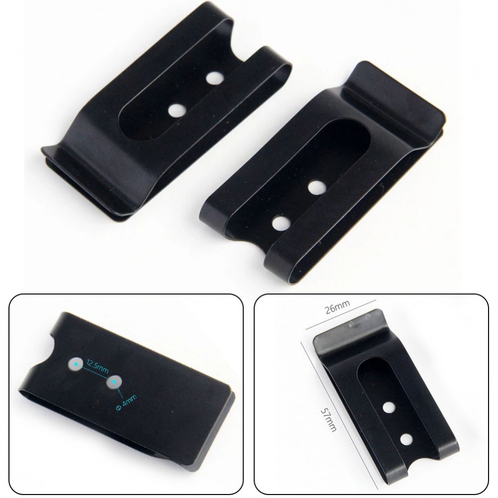 2pc-buckle-clip-holster-sheath-belt-clip-manganese-steel-hook-clasp-for-leather-brand-new