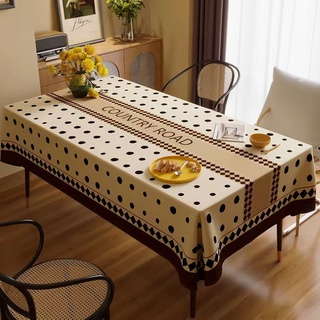 🎊 พร้อมส่ง🎊 ผ้าปูโต๊ะผ้าฝ้ายและลินินคุณภาพสูง สวยงามและสง่างามมาก