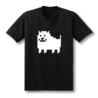 เสื้อยืดผ้าฝ้ายพิมพ์ลายคลาสสิก ขายดี เสื้อยืดผ้าฝ้าย พิมพ์ลายเกม Undertale Annoying Dog แนวสตรีท แฟชั่นสําหรับผู้ชาย