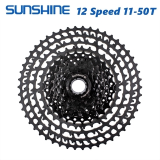 Sunshine เฟืองหลังจักรยานเสือภูเขา CNC 12 ความเร็ว 11-50T 399 กรัม สําหรับ XTR GX NX