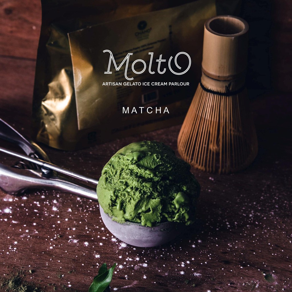 ภาพหน้าปกสินค้าMatcha (ไอศกรีม ชาเขียว 1 ถ้วย 16 oz.) - Molto premium Gelato