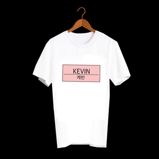 เสื้อยืดสีขาว สั่งทำ Fanmade แฟนเมด คำพูด แฟนคลับ TBYZ7 Kevin เควิน