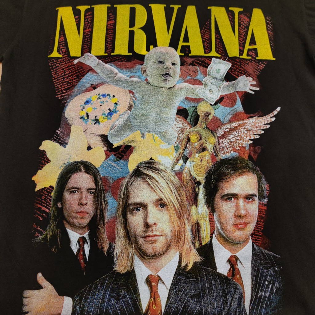 เสื้อยืดผ้าฝ้าย-nirvana-ป้าย-proclub-made-in-usa-ผ้าร้อย-ฟอกนุ่ม-เสื้อวง-เสื้อทัวร์-เนอร์วาน่า-มาใหม่-มาน้อยs-3xl