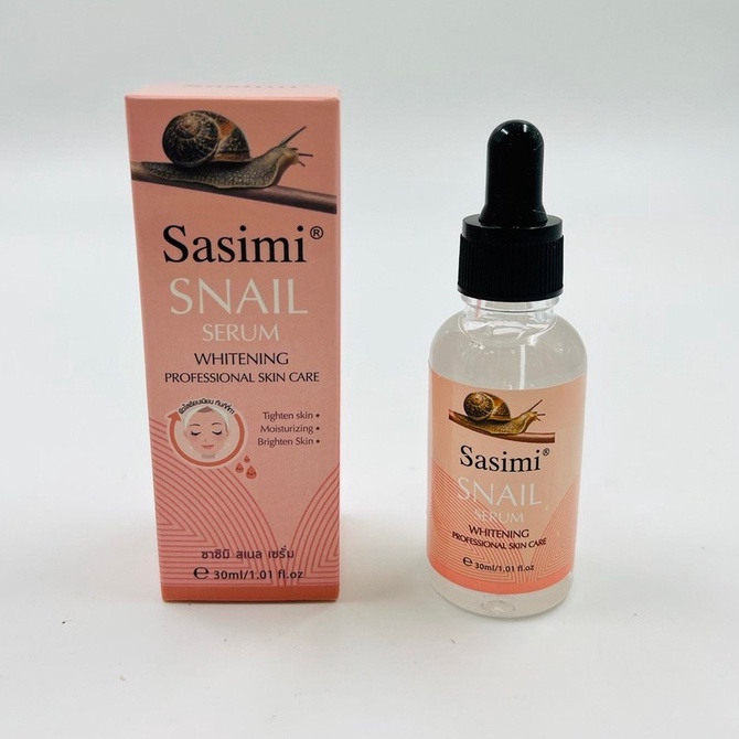 sasimi-เซรั่ม-snail-serum-เซรั่มสเนล-สูตรผิวใสเรียบเนียนและควบคุมความมัน-เผยผิวกระจ่างใส-บอกลาปัญหาสิว-30-ml