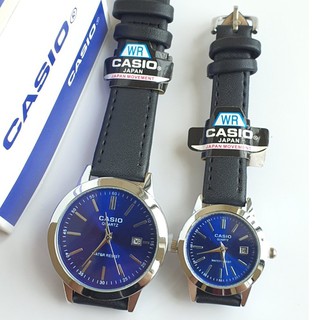 ราคาและรีวิวCASlO💖 ฟรีกล่อง นาฬิกาข้อมือ สายหนัง นาฬิกาcasio นาฬิกาคาสิโอ้ สายหนัง นาฬิกาผู้ชาย สีดำน้ำตาล แบบเข็ม แสดงวันที่  RC614