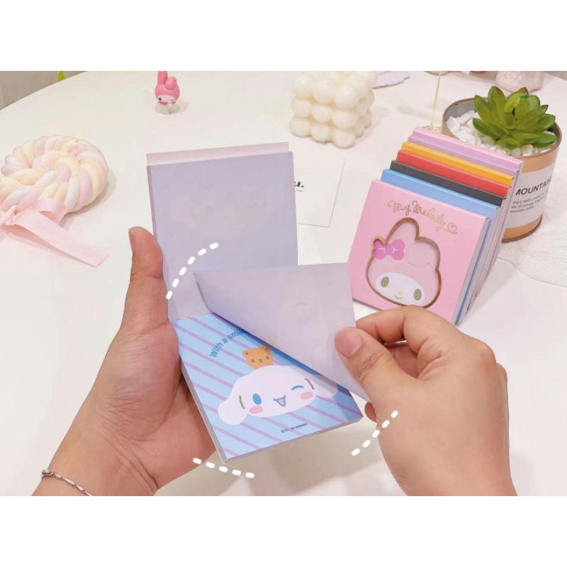 พร้อมส่ง-มาใหม่กระดาษโน้ตซาริโอ