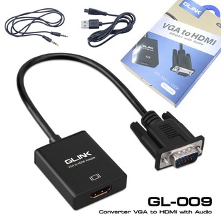 ภาพขนาดย่อของภาพหน้าปกสินค้าGlink GL-009 VGA+Audio TO HDMI,Veggieg VGA+Audio TO HDTV จากร้าน it.2u บน Shopee