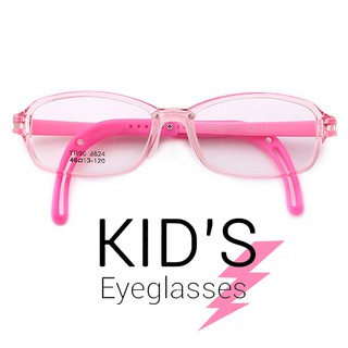 KOREA แว่นตาแฟชั่นเด็ก แว่นตาเด็ก รุ่น 8824 ขาข้อต่อ วัสดุ TR-90 (สำหรับตัดเลนส์) เบาสวมไส่สบาย
