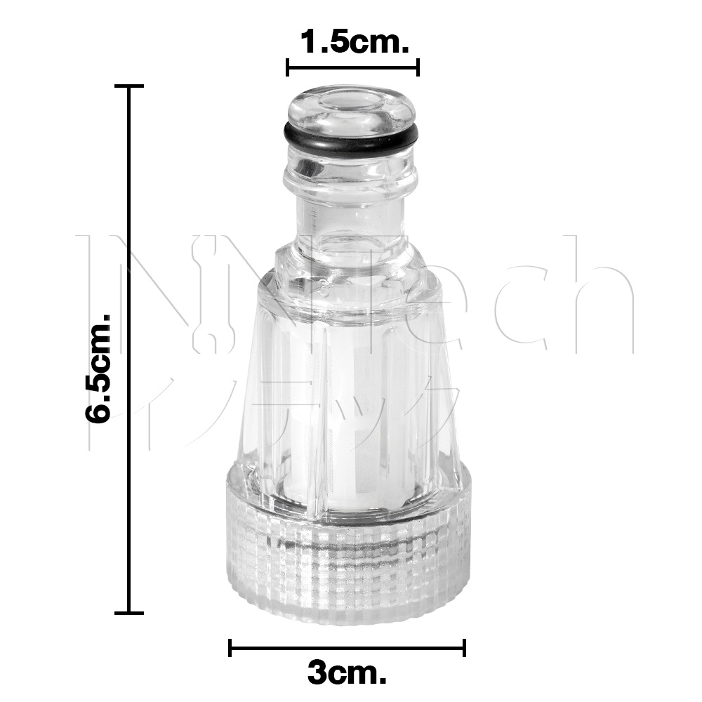 ภาพสินค้าอะไหล่ InnTech ข้อต่อเครื่องฉีดน้ำแรงดันสูงเกลียวใน 6 หุน ข้อต่อกรอง ข้อต่อสวมเร็ว ตัวกลางต่อทางน้ำเข้า + ไส้กรองเศษฝุ่น ถอดล้างทำความสะอาดได้ จากร้าน smarttools บน Shopee ภาพที่ 6