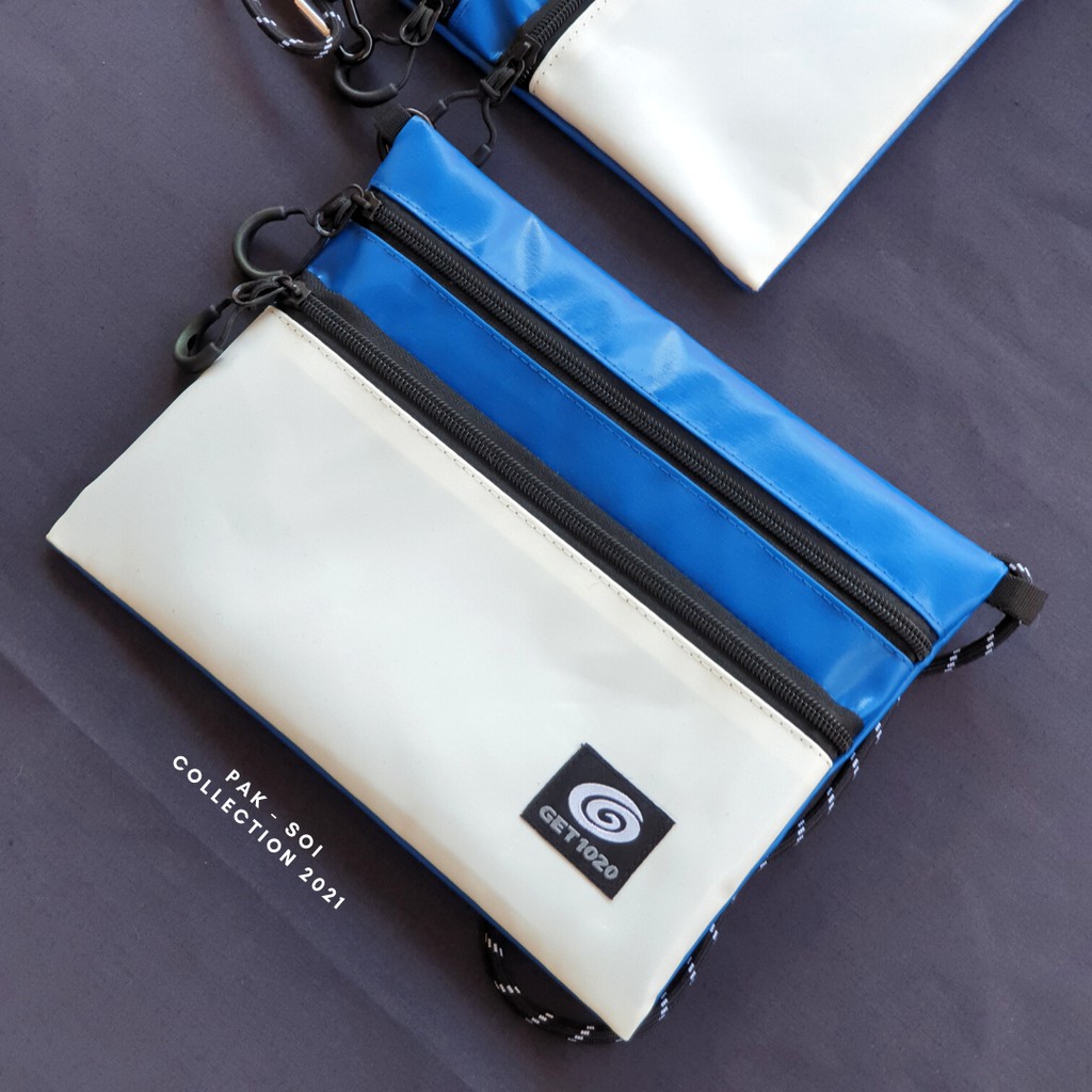 get1020-กระเป๋าสะพายข้าง-กระเป๋าสะพายข้างใบเล็ก-sacoched-bag-pak-soi-collection-รุ่น-pk601-หนังเต็นท์ผ้าใบกันน้ำ