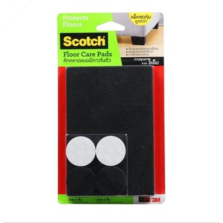 สักหลาดกันกระแทก สักหลาดรองขาโต๊ะ เหลี่ยม SCOTCH 100x150 MM 3 ชิ้น