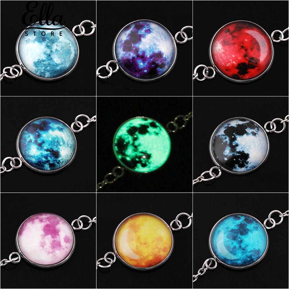 glowing-moon-จักรวาลแฟนตาซีเรืองแสงในสร้อยข้อมือ-cabochon-dark-glass