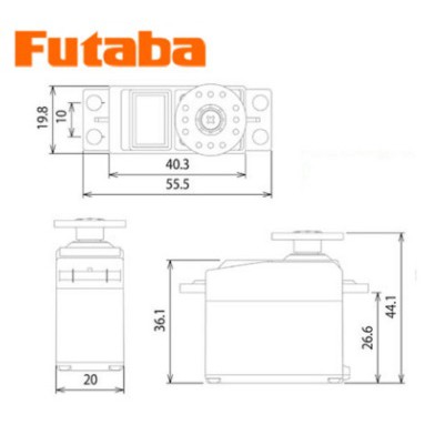 เซอร์โว-s-u300-futaba-servo-อุปกรณ์เฮลิคอปเตอร์-เครื่องบิน-ไฟฟ้า-น้ำมัน-rc