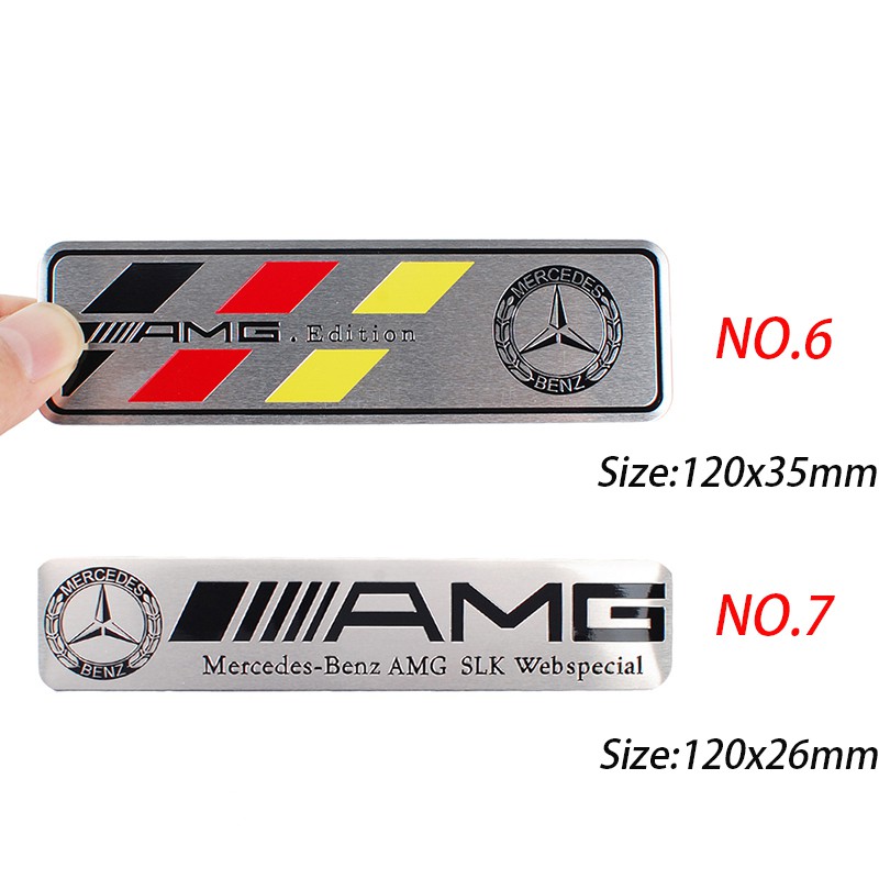 สติกเกอร์โลหะตราสัญลักษณ์-สำหรับ-mercedes-benz-w203-w204-w168-cla-gla-glk-amg-brabus