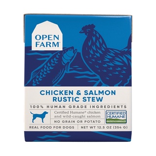 อาหารเปียกสุนัข Open Farm Rustic Stew สูตร Chicken &amp; Salmon ขนาด 354 g (Best by 08 Nov 2023)