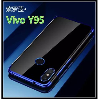 Case Vivo Y91 / Y91i / Y95 / Y93 เคสนิ่ม ขอบสีหลังใส เคสกันกระแทก สวยและบาง TPU CASE เคสซีลีโคน สินค้าใหม่ ส่งจากไทย