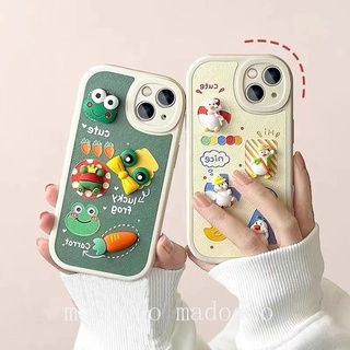 ภาพหน้าปกสินค้าFor iPhone 14 13 12 11 Pro Xs max 6 6S 7 8 Plus X XR Cute Cartoon 3D Doll Duck The Frog Prince Fine Hole Airbag Shockproof Soft Phone Case Cover XPN 07 ที่เกี่ยวข้อง