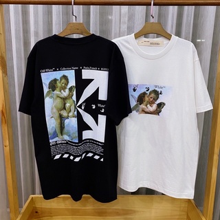 T-shirt  เสื้อยืดแขนสั้น Off-White ลายใหม่ ออฟไวท์S-5XL