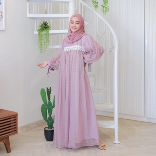 Ivora ชุดเดรส Gamis เสื้อผ้ามุสลิม อินเทรนด์ หรูหรา สําหรับผู้หญิงมุสลิม