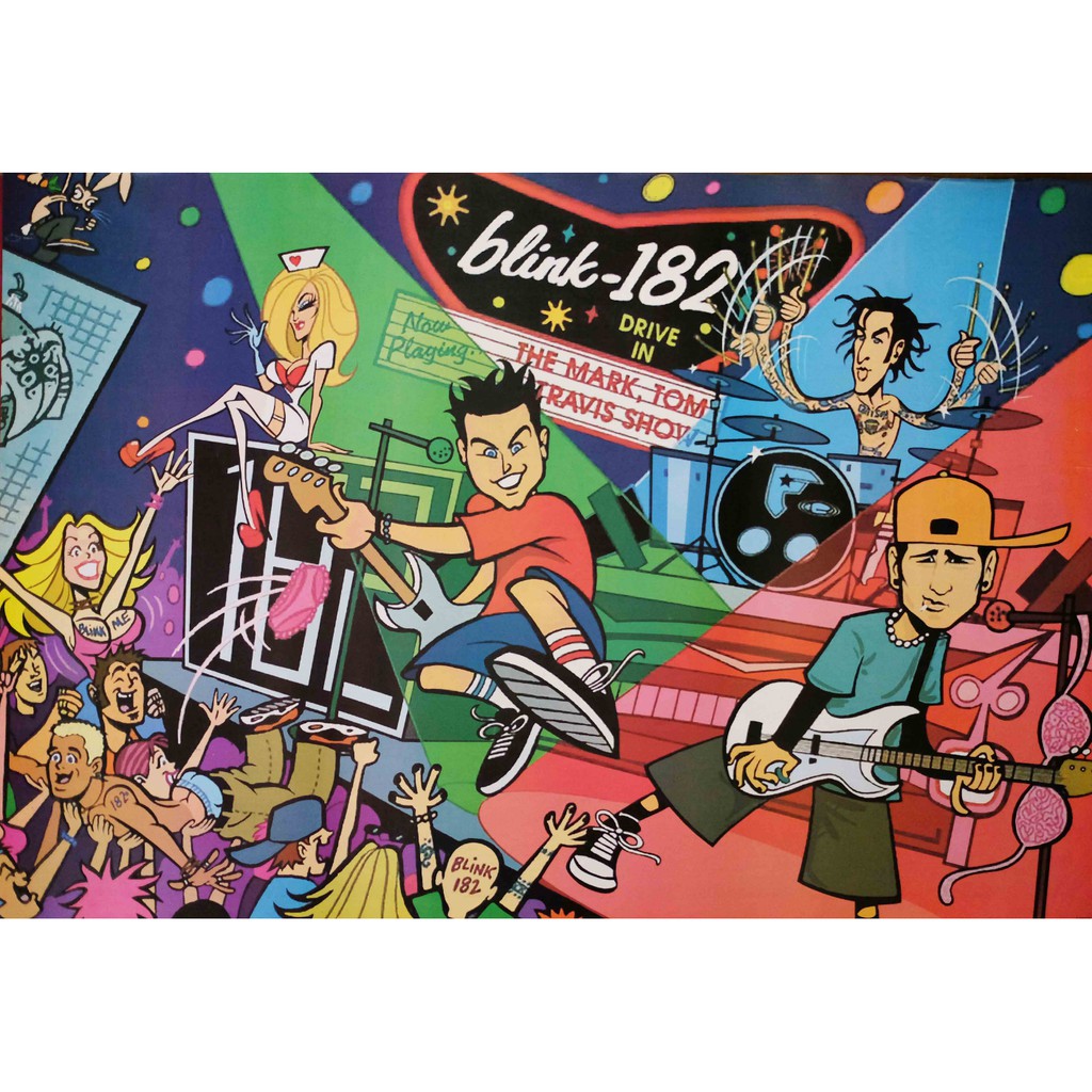 โปสเตอร์-วง-ดนตรี-blink-182-บลิงก์-182-ภาพ-วงดนตรี-โปสเตอร์ติดผนัง-โปสเตอร์สวยๆ-poster