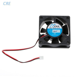 Cre 60 มม.X60 มม.X20 มม. Dc 12V 2-Pin Brushless Axial พัดลมระบายความร้อน Cpu เคส 6020