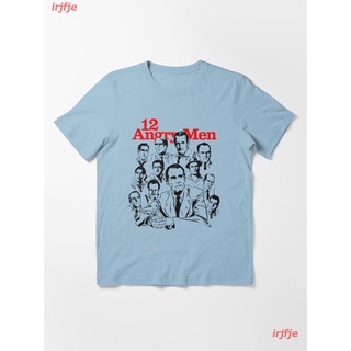 2022 12 ANGRY MEN Essential T-Shirt เสื้อยืด ดพิมพ์ลาย ดผ้าเด้ง คอกลม cotton ความนิยม discount Unisex