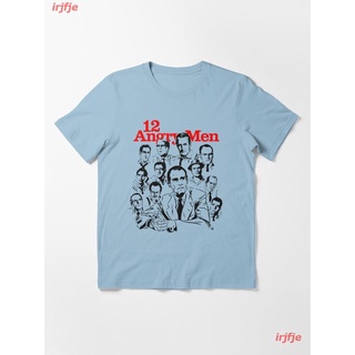 2022 12 ANGRY MEN Essential T-Shirt เสื้อยืด ดพิมพ์ลาย ดผ้าเด้ง คอกลม cotton ความนิยม discount Unisex