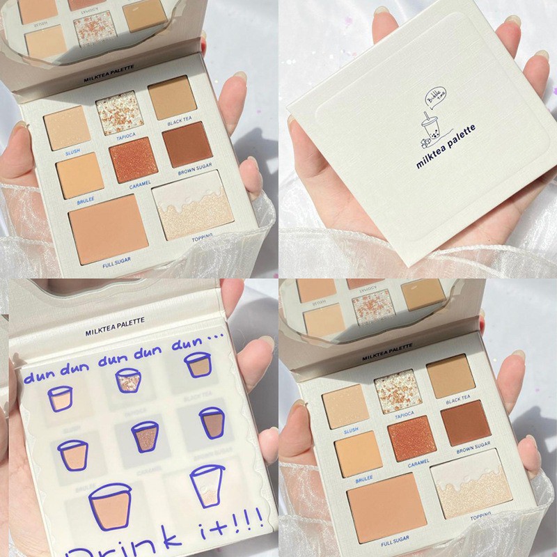Dikalu พาเลทอายแชโดว์เนื้อแมทผสมชิมเมอร์ 8 สี | Shopee Thailand