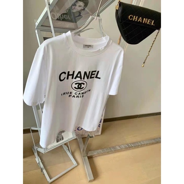 พร้อมส่ง-เสื้อยืดchanel