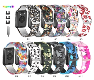ภาพหน้าปกสินค้าสายนาฬิกาข้อมือสมาร์ทวอทช์ ซิลิโคน หลากสี แบบเปลี่ยน สําหรับ Huawei Watch FIT ที่เกี่ยวข้อง