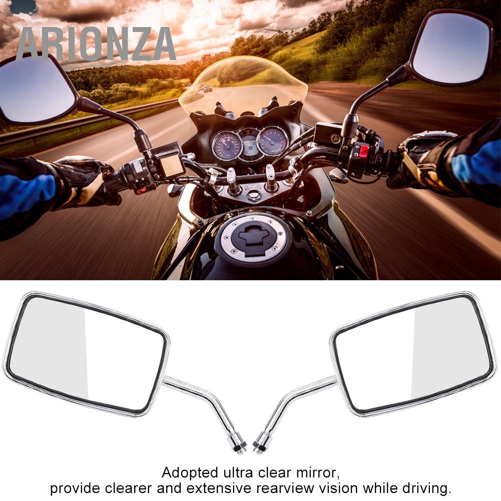 arionza-2-ชิ้น-รถจักรยานยนต์-ถนน-จักรยาน-ดัดแปลง-สี่เหลี่ยม-กระจกมองหลัง-กระจกมองข้าง