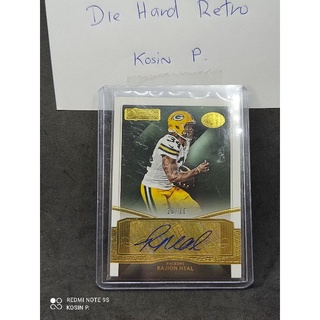 Rajion Neal RC Autograph 10/10 Panini Donruss 2014 ทีม Green Bay Packers สภาพสะสม