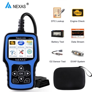 Nexas NL101 OBD2 เครื่องสแกนเนอร์วินิจฉัยรถยนต์ EVAP OBDII PK CR3001 ELM327