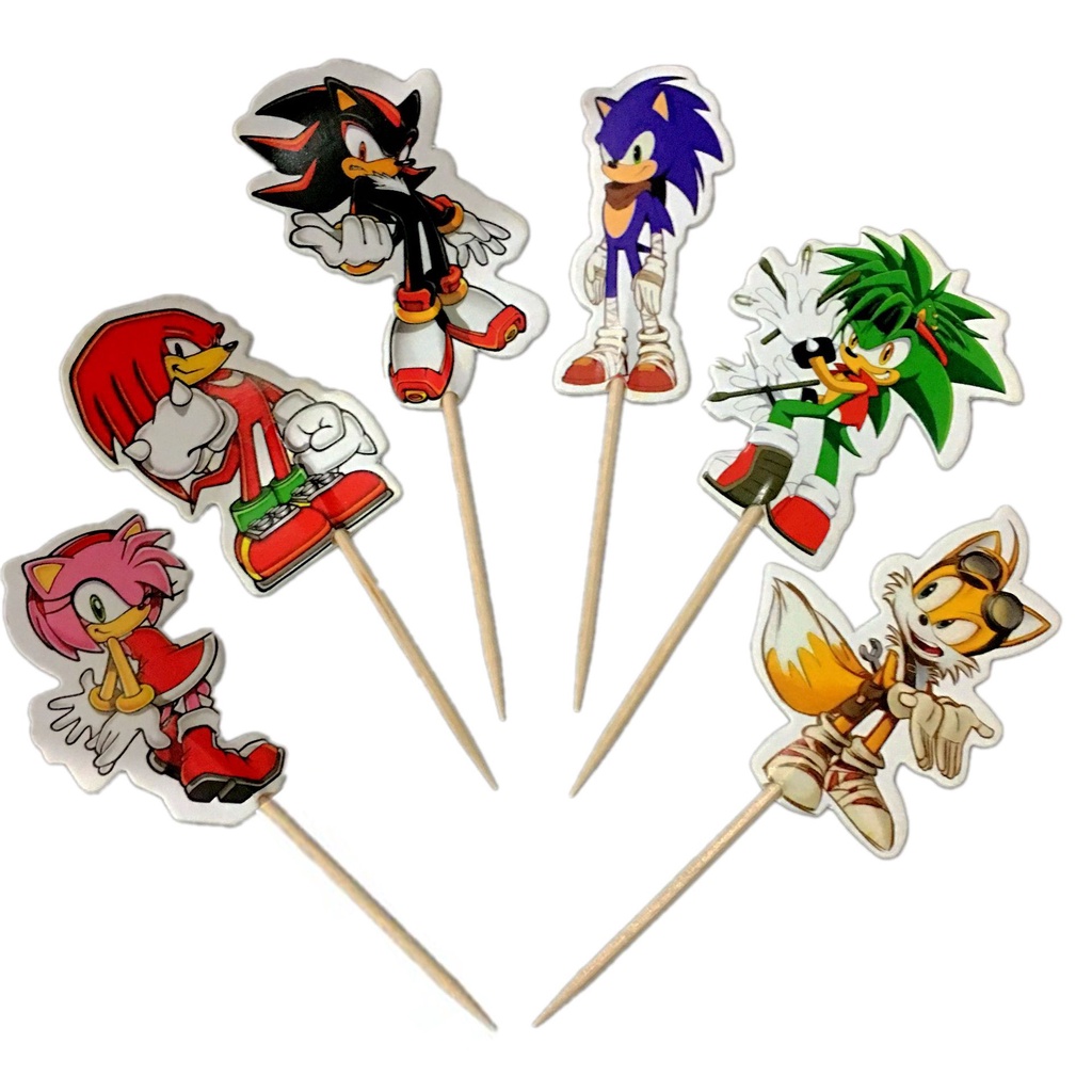 24pcs-sonic-the-hedgehog-party-cupcake-topper-picks-cake-decoration-kids-birthday-party-favor-party-supply