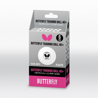 ภาพขนาดย่อของภาพหน้าปกสินค้าลูกปิงปอง BUTTERFLY TRAINING BALL 40+ (6PCS./BOX) ของแท้100% จากร้าน u_space บน Shopee