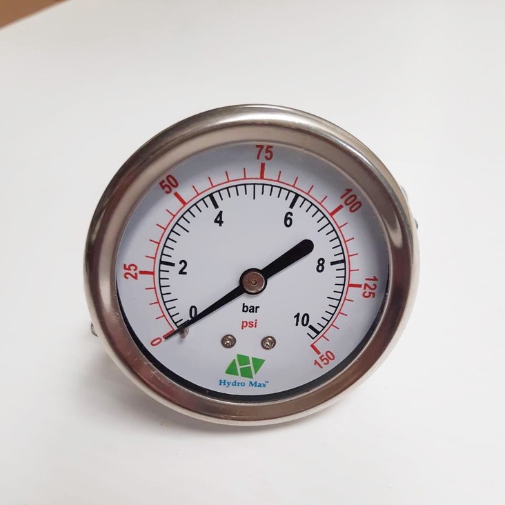 hydromax-pressure-gauge-เกจวัดแรงดัน-ยึดหลัง-0-150-psi