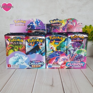 ภาพหน้าปกสินค้าพร้อมส่ง!!! การ์ด โปเกม่อน Chilling Reign [Pokemon] 😍 [ซองละ 10 บาท] งานจีน ภาษาอังกฤษ สุ่มการ์ดประมาณ 5-15 ใบ ที่เกี่ยวข้อง