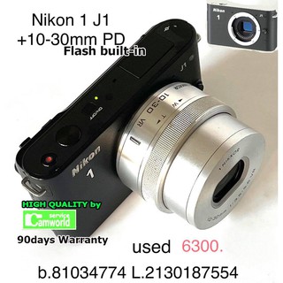 Nikon J1 (Black)+ 10-30mm PD (Silver) - มือสอง สภาพดี เชื่อถือได้ สินค้ามีรับประกันคุณภาพ 90 วัน