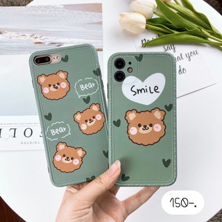 เคสโทรศัพท์ เคสมือถือ เคสลายการ์ตูน พร้อมส่ง 7-11ProMax🛣หมีพื้นเขียว Bear / หมีพื้นเขียว smile