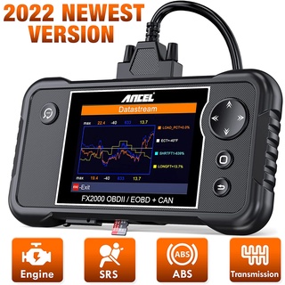 สินค้า Ancel FX2000 OBD2 เครื่องสแกนเนอร์วินิจฉัยเครื่องยนต์ ABS SRS OBDII แบบมืออาชีพ สําหรับรถยนต์