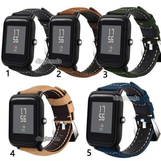 สายหนังแท้ สําหรับ Huami Amazfit Bip Lite Bip S U Bip 3 pro