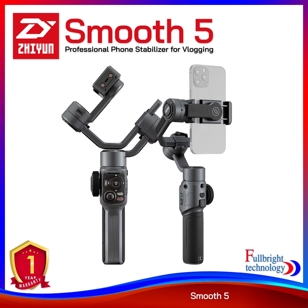 Zhiyun Smooth 5 Professional Phone Stabilizer for Vlogging ไม้กันสั่น ...