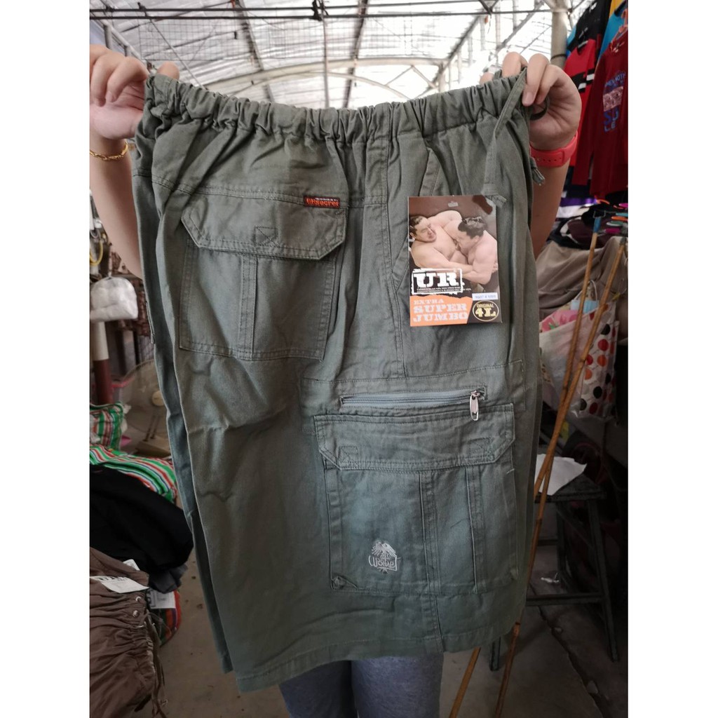 ภาพสินค้ากางเกงขาสั้นคนอ้วน กางเกงเอวยาง​ ไซส์ใหญ่ กางเกงไซส์พิเศษ​ ไซส์จัมโบ้​ ยี่ห้อ​ UR ยูอาร์ ผ้าชิโน ไซส์ 3L จากร้าน vittavatyokrattanasak บน Shopee ภาพที่ 2