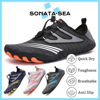 ภาพหน้าปกสินค้ารองเท้ากีฬา รองเท้าชายหาด ป้องกันการลื่น แบบแห้งเร็ว เหมาะกับเดินชายหาดกลางแจ้ง สําหรับเดินป่า ซึ่งคุณอาจชอบราคาและรีวิวของสินค้านี้