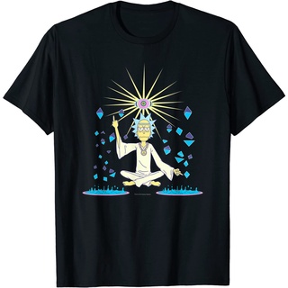 ใหม่ เสื้อยืดคอกลม ผ้าฝ้าย ระบายอากาศ พิมพ์ลาย Ri and Mty Spiritual Ri w 3rd Eye คุณภาพสูง