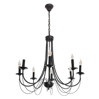 โคมไฟช่อ ไฟช่อ CST 112-8 สีดำ 8 หัว โคมไฟภายใน โคมไฟ หลอดไฟ CHANDELIER CST 112-8 8-LIGHT BLACK