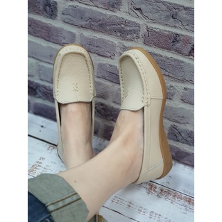 SZ92-637รองเท้าหนังแท้ส้นสูง 1.5นิ้วมีหลายสีไวส์36-41