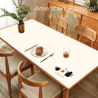 โปรโมช 🔴 แผ่นรองโต๊ะหนัง กันน้ํามัน แบบใช้แล้วทิ้ง สไตล์อเมริกัน เรียบง่าย สําหรับเด็ก HUGME