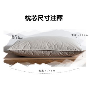 【บลูไดมอนด์】❤Solid Color Cotton Washable Rinsing Machine Ultra-Fine Feather Velvet Pillow Solid Color Adult Standard Sin